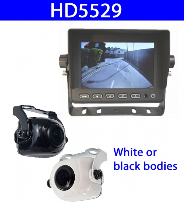 HD5529 5 inch Heavy duty stand on dash monitor and mini CMOS camera
